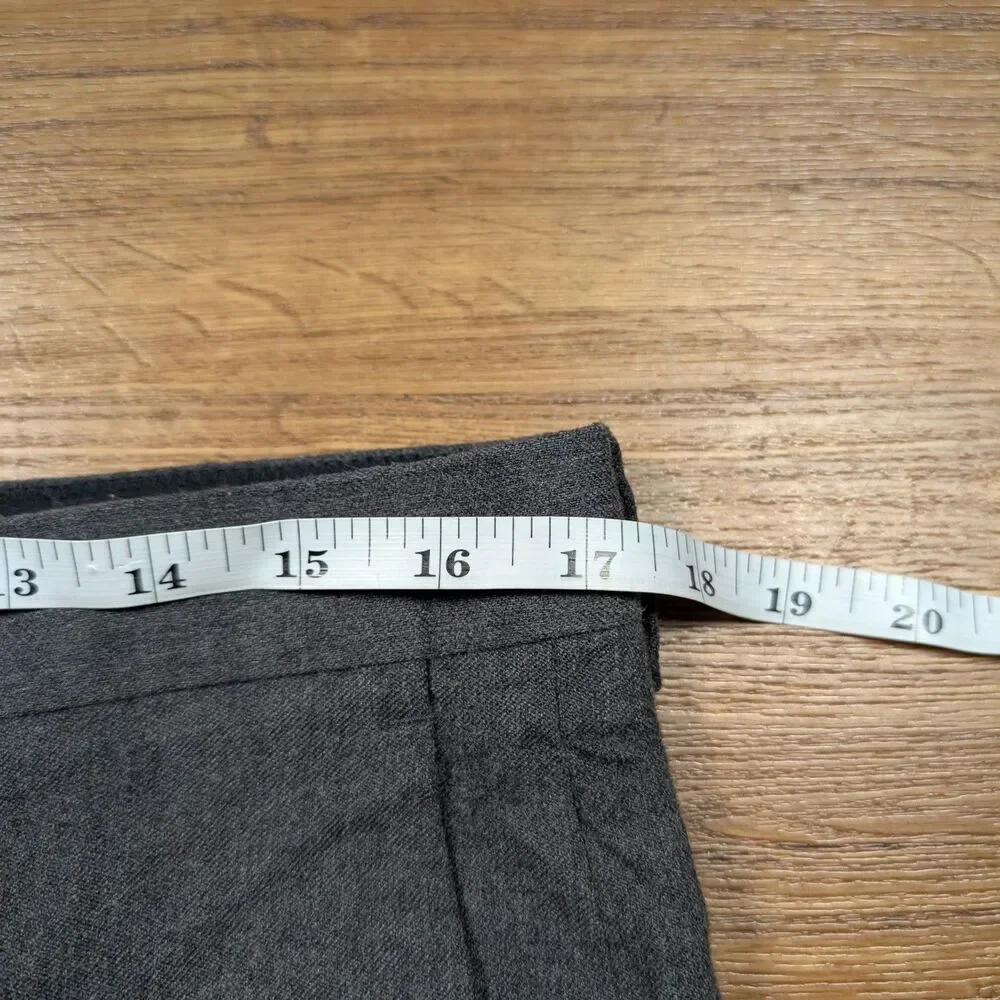 J.Crew Ludlow Dress Pants Mens 34x30(27) Gray Slim Fit Moon British Wool Blend